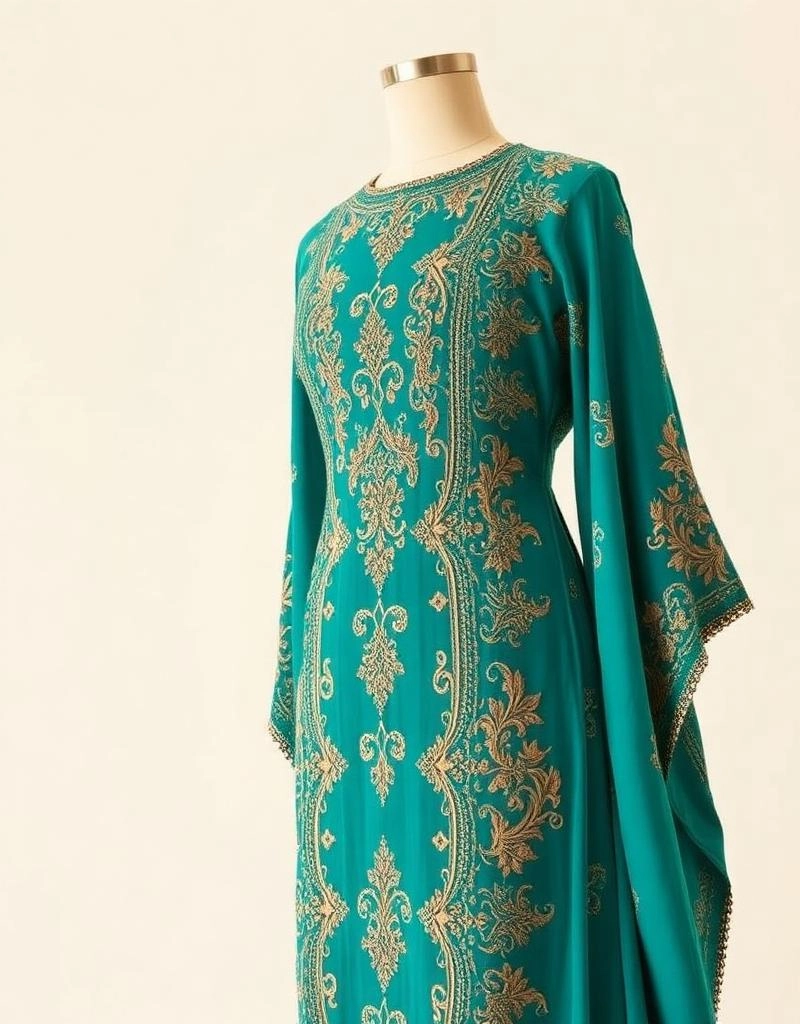 Zardori Teal Kaftans