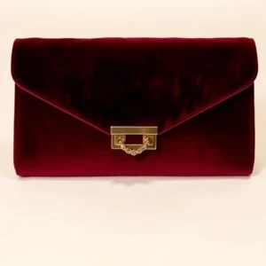 Velvet clutch
